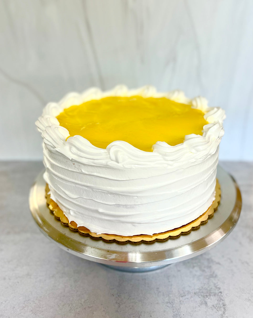 Lemon Cheese Cake with Divinity Icing