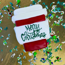 Load image into Gallery viewer, Merry Christmas Travel Mug Cookie
